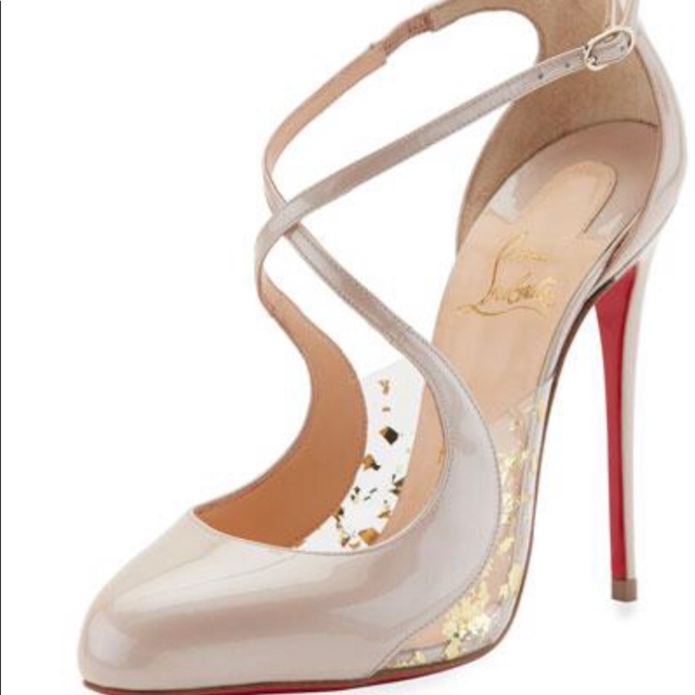 Christian Louboutin Patent Nude Shoe (39.5/9or9.5)